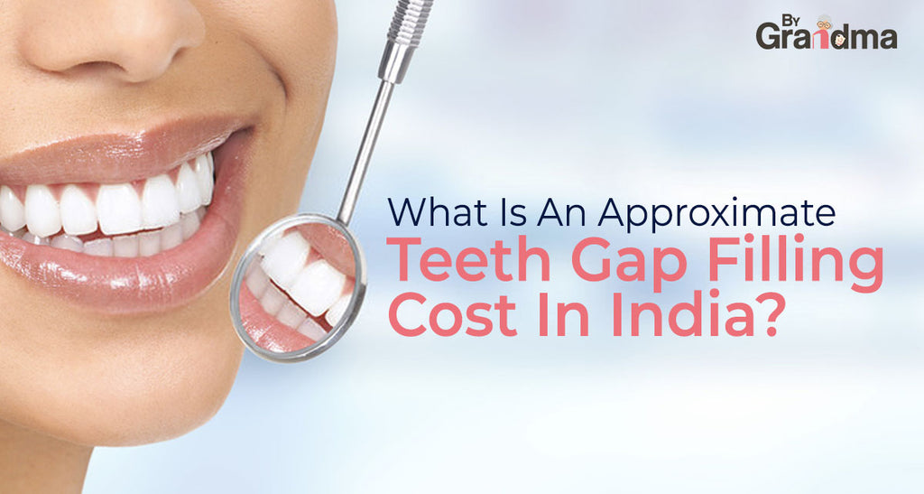 What is an approximate teeth gap filling cost in India?