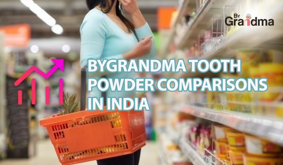 ByGrandma Tooth Powder Comparison in India - ByGrandma