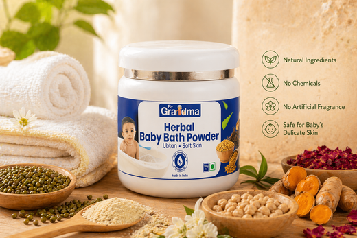 Baby Bath Powder Ingredients – What Goes Into a Safe Herbal Formula | ByGrandma