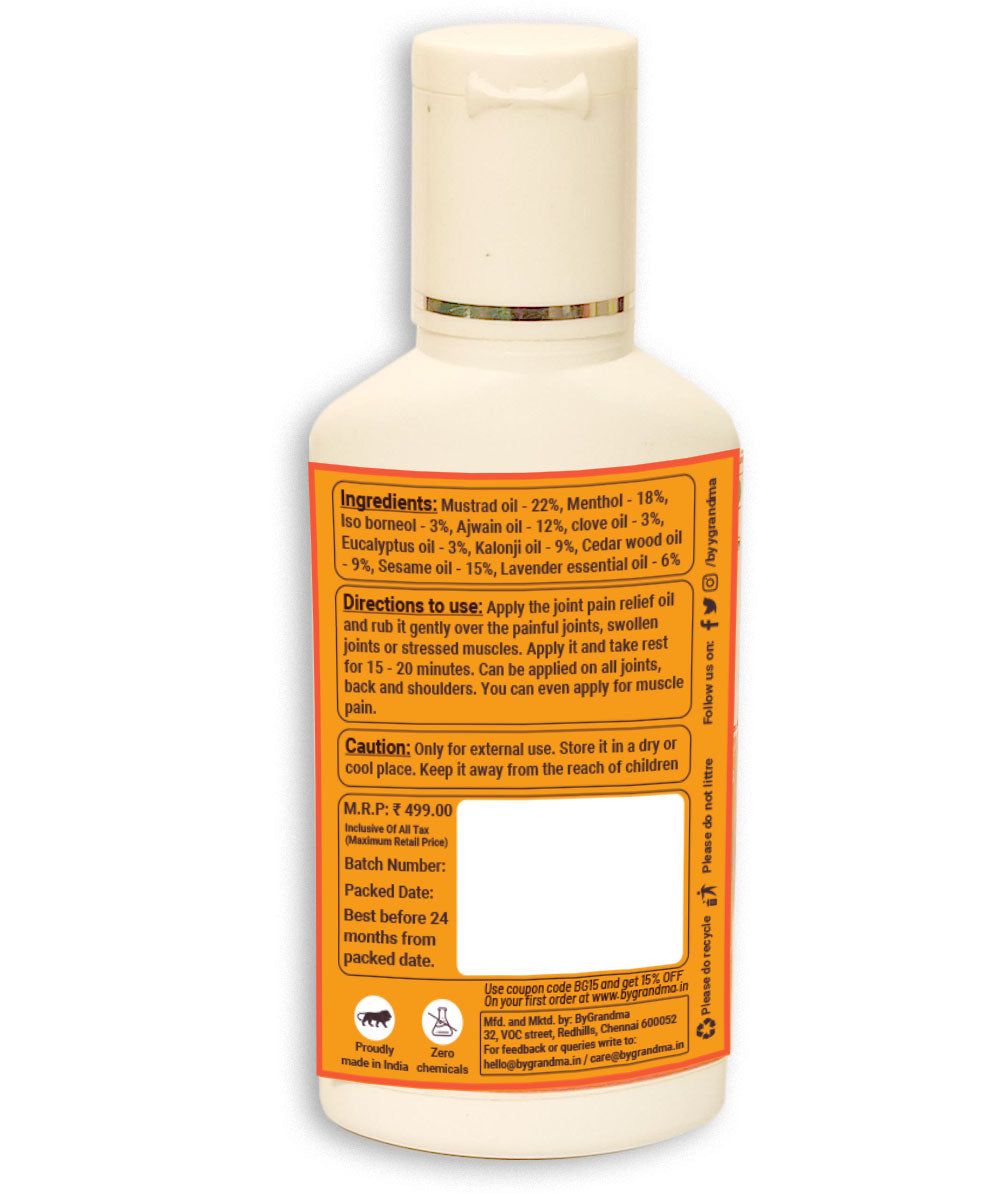 ByGrandma Dr Joint Pain Relief Oil Quick Recovery 120ml