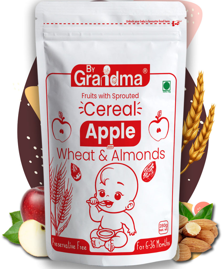 ByGrandma® Sprouted Wheat and Apple with Almonds Porridge Mix - ByGrandma