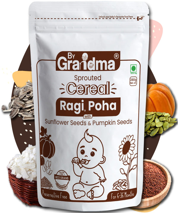 ByGrandma® Sprouted Ragi, Poha and Seeds Porridge Mix - ByGrandma