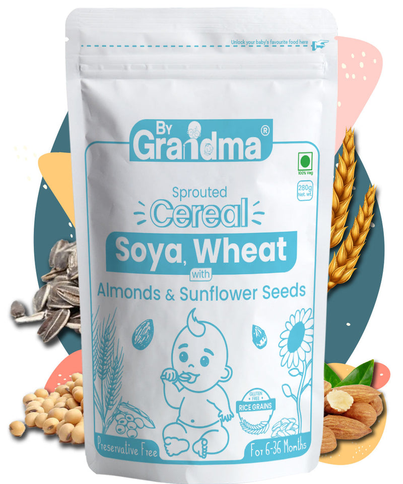 Soya, Wheat Almonds Porridge Mix