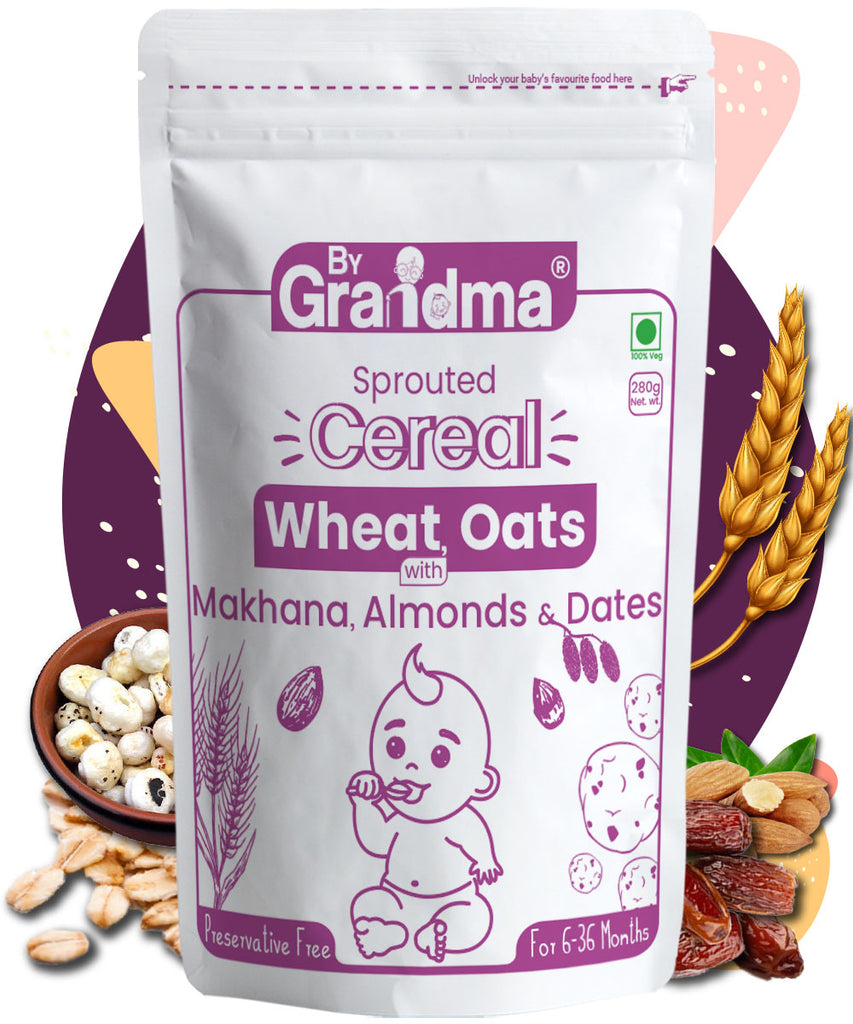 ByGrandma®  Health Porridge Mix - Wheat, Oats Makhana, Dates and Almond - ByGrandma